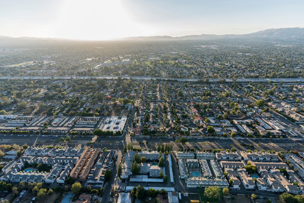 Aerial View of North Hills CA
