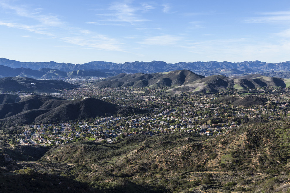 Aerial View of Oak park CA