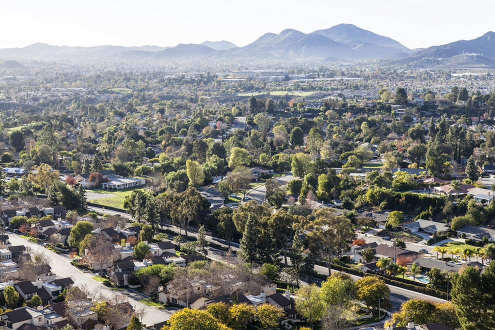 Aerial View of Thousand Oaks CA