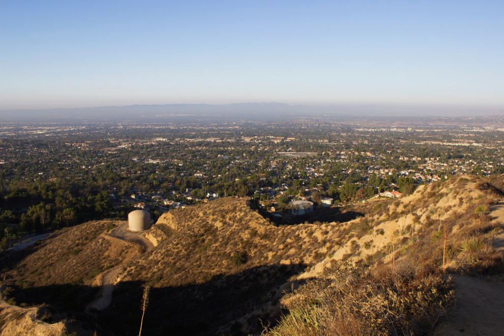 Aerial View of the Hills of Sylmar CA