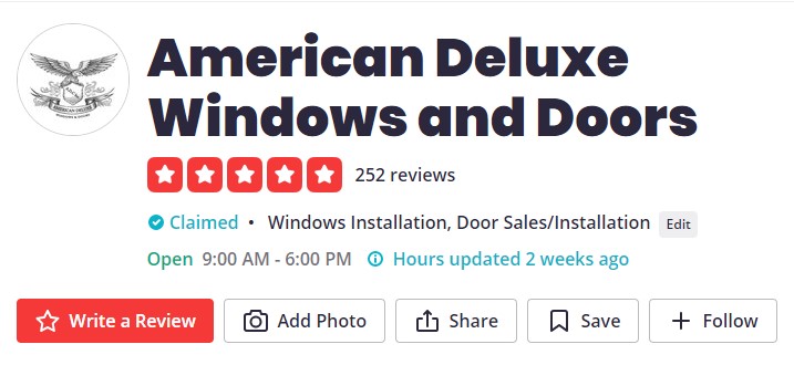American Deluxe Yelp Reviews