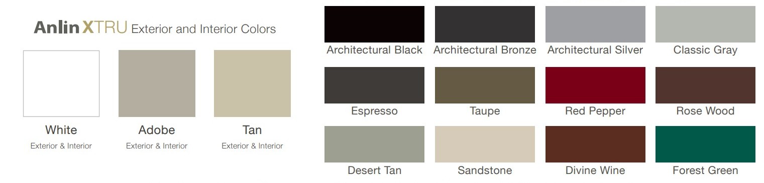 Frame Colors - Vinyl Windows in Los Angeles