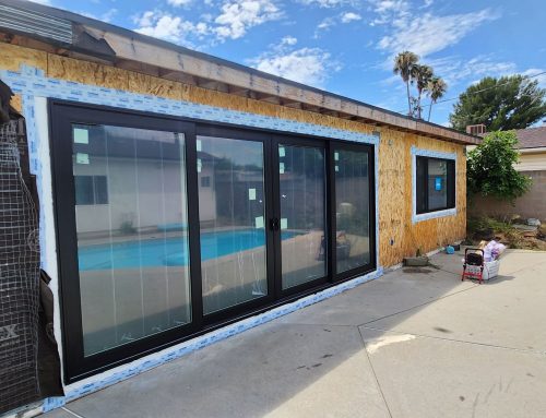 New Anlin Window Construction Installation in Granada Hills, CA.