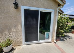 Anlin Patio Door with Dog Door Installation in Castaic, CA (1)