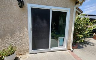 Anlin Patio Door with Dog Door Installation in Castaic, CA (1)