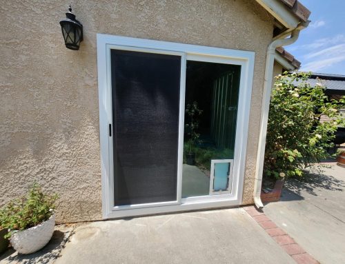 Anlin Patio Door with Dog Door Installation in Castaic, CA