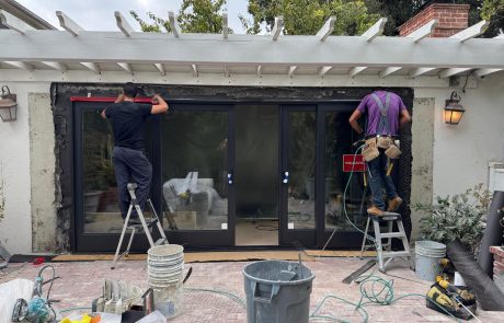 Milgard Black Ultra Fiberglass Window Installation in North Hollywood, CA