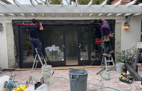 Milgard Black Ultra Fiberglass Window Installation in North Hollywood, CA