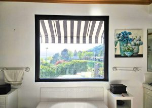 Black Bathroom Window Installation in Calabasas, CA