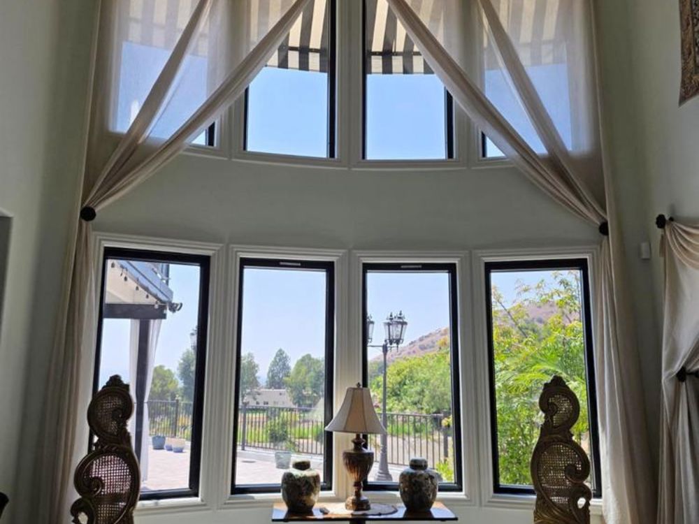 Beautiful Black Window Installation in Burbank, CA