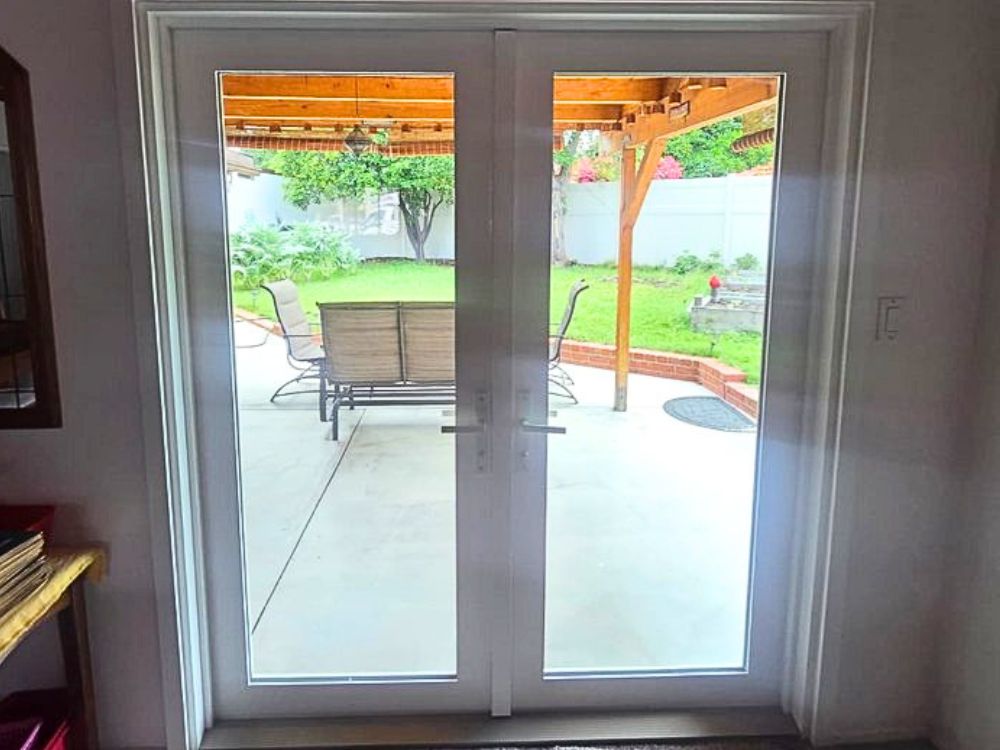 White Anlin French Door Installation in Los Angeles, CA