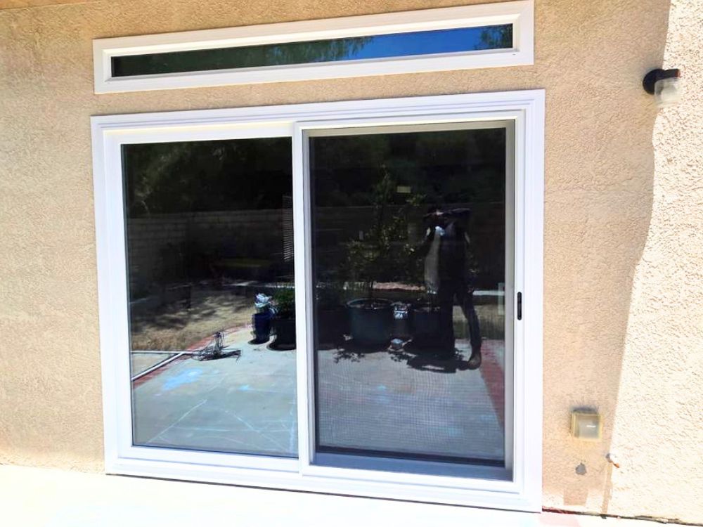 White Anlin Sliding Patio Door Replacement in Santa Clarita, CA