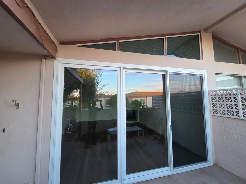 ADW-White Anlin Patio Door and Top Trapezoid Windows Installed in Alhambra, CA (5)